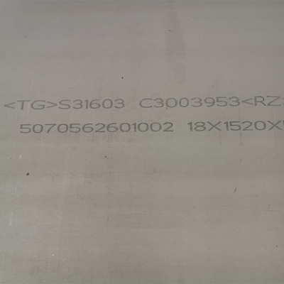 PŁYTA SS 316L ASTM A240 Płyta ze stali nierdzewnej 316L NR 1 Wykończona szerokość 2000 mm
