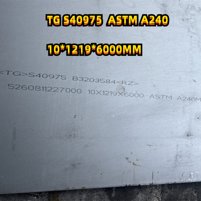 S40975 Płyta ze stali nierdzewnej walcowanej na gorąco Arkusz danych Skład chemiczny 40,0 mm