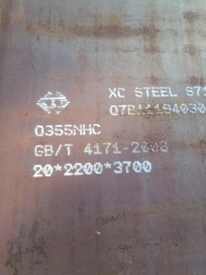 Rust Conserved S355J2WP 2000 * 6000mm Corten Plate Grade A ASTM A558 Standard