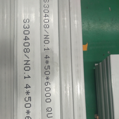 Gorąco walcowane SS 304 płaskie pręty 304 płaskie pręty ze stali nierdzewnej 4*50*6000mm