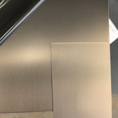 304 szczotkowany szary mat Pvd tytanowy blach ze stali nierdzewnej 0,85*1220*2440mm z folii ochronnej Pvc 7c