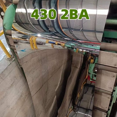 SUS430 2BA Blacha ze stali nierdzewnej walcowanej na zimno, powierzchnia lustrzana 8K z folią PVC 1,2*1250*2500mm