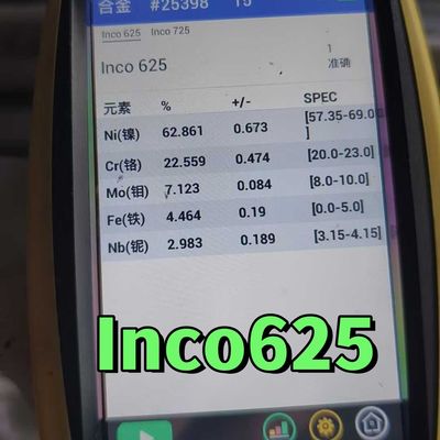 ASTM B166 Inkonel 625 UNS N06625 Bar okrągła z inkonelnym stopem niklu 80 mm z testem PMI