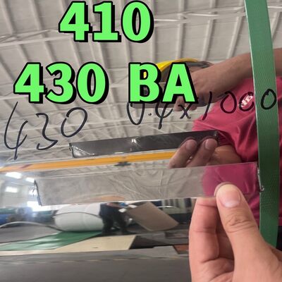 12X17/430/1.4016 AISI 430 Walcowana na zimno stali nierdzewnejKoil 0,4*1000mm Szerokość SUS430 Ba Powierzchnia