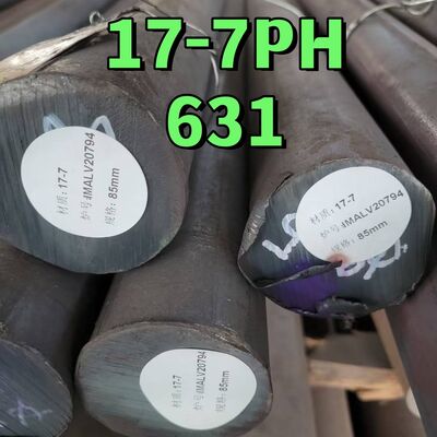 Technika kucia / walcowania na gorąco ASTM A564 SUS631 17-7PH DIN1.4568 Okrągły pręt ze stali nierdzewnej z obróbką cieplną