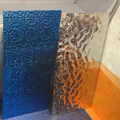 0.5*1220x2440mm Woda ze stali nierdzewnej Wodorowa Płytka Płytkowa 201 Średnia Płytkowa Złoto Różowe
