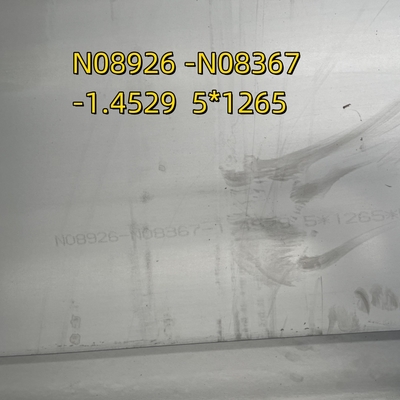 N08926 N08367 DIN1.4529 Płytka ze stali nierdzewnej 5*1265*6000mm NO.1 AL-6XN Stop 25-6Mo