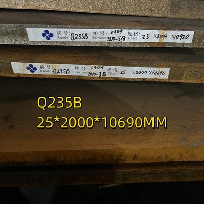 ASTM A36 Płytka ze stali węglowej Q235B S235JR 20*2000*12000mm Dla płytek z naczyń ciśnieniowych