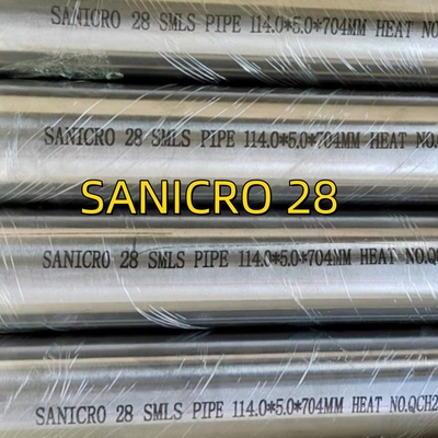 SANICRO 28 UNS N08028/W. Nr. 1.4563 SMLS PIPE Stopy ze stali nierdzewnej 114*5*6000