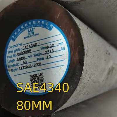 SAE 4340 Dia 300 mm Długość 3000 mm DIN 1013 DIN 1.6565 / 40CrNiMo 6 QT Solid Bar