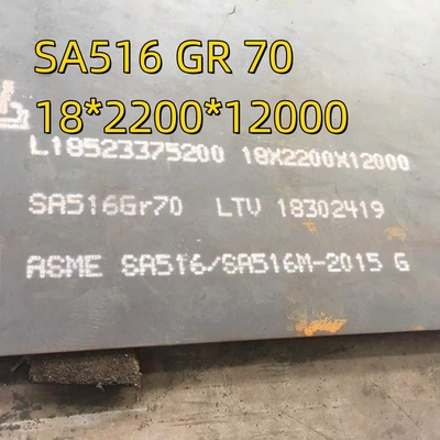 Nace Hic Materiał zbiornika ciśnieniowego SA516 klasy 70N Płytka stalowa 10*2000*12000mm