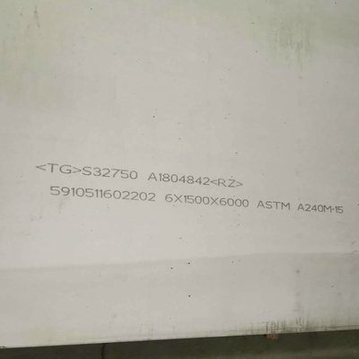 1500*6000mm Długość S32750 2507 Super Duplex Płytka stalowa DIN1.4410 Płytka ze stali nierdzewnej
