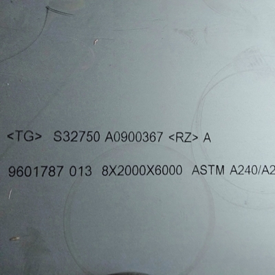 1500*6000mm Długość S32750 2507 Super Duplex Płytka stalowa DIN1.4410 Płytka ze stali nierdzewnej