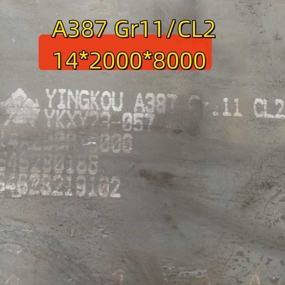 A387 Gr.11 CL2 14*2000*8000MM EN 10028 13CrMoSi5-5 Płytka stalowa naczynia ciśnieniowego