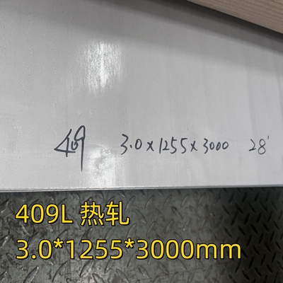 SUH409L/SUS409L 1.4512 Płytka ze stali nierdzewnej 3.0*1255*3000MM Powierzchnia 1D dla części wydechowych samochodów