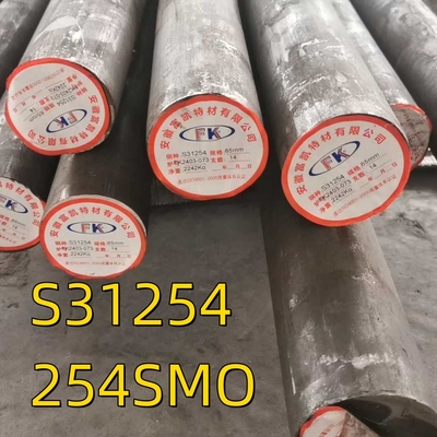 UNS S31254 Avesta 254SMO Stopy walcowane na gorąco F44 okrągłe pręty ze stali nierdzewnej OD 80 mm