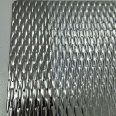 SUS304 1,0*1220*2440MM Kształt kropli wody Stamped Dekoracyjny Stamped Sheet ze stali nierdzewnej