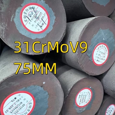 Materiał stopu walcowanego na gorąco 31CrMoV9 DIN 1.8519 EN 10085-2001 Okrągły pręt o średnicy 75 mm