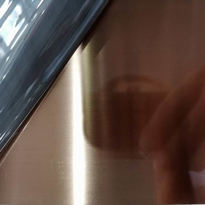 304 złoto 8K lustrzane blachy ze stali nierdzewnej 304 złoto pokryte tytanem wykończone blachy ze stali nierdzewnej