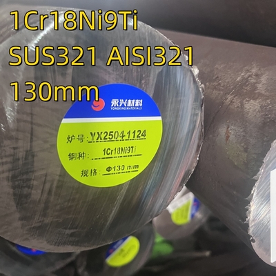 300 serii SS321 1Cr18Ni9Ti DIN1.4541Inox Nierdzewna Ręka okrągła 65mm ASTM A276 TP321 SUS321