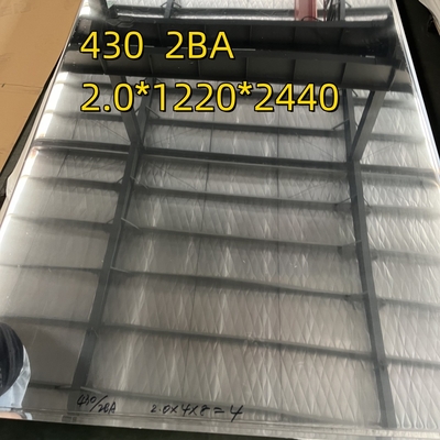 1.2mm 430 BA Szlifowane blachy ze stali nierdzewnej i płyty walcowane na zimno SUS 430 SS