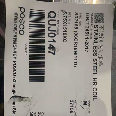 Blacha ze stali nierdzewnej SUS321 06Cr18Ni11Ti Stal nierdzewna UNS S32168 Blacha walcowana na gorąco