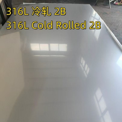 Płytka ze stali nierdzewnej walcowana na zimno SUS 316L 1,5 mm x 2000 mm x 3000 mm