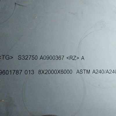 Blacha ze stali nierdzewnej Super Duplex walcowana na gorąco ASTM A240 2507 S32750, 8*1500*6000mm