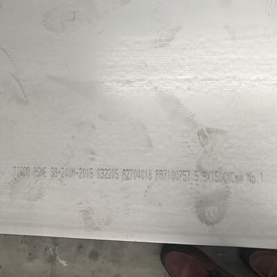 Płyty ze stali nierdzewnej Duplex 2205 S31803 S32205 DSS walcowane na gorąco 6*2000*6000mm