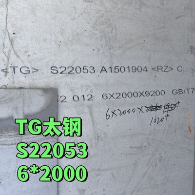 ASTM A182 F51 Płytka ze stali nierdzewnej 38*1220*2440mm S31803 1.4462 Płytka ze stali podwójnej