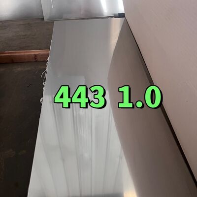 ASTM A240 Walcowane na zimno SUS443 UNS S44330 DIN1.4611 X2CrTi21 Płytka ze stali nierdzewnej 1,2*1220mm