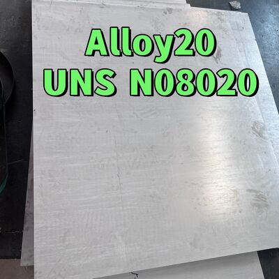Stop 20 Płyty Incoloy20 Carpenter20Cb-3 UNSN08020 2.4460 8MM X 1500 X 6000MM