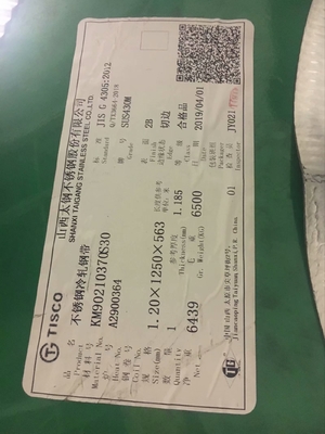 430 2b Grubość 0,5 mm Cewki ze stali nierdzewnej Szerokość 50 Mm 430 Ba