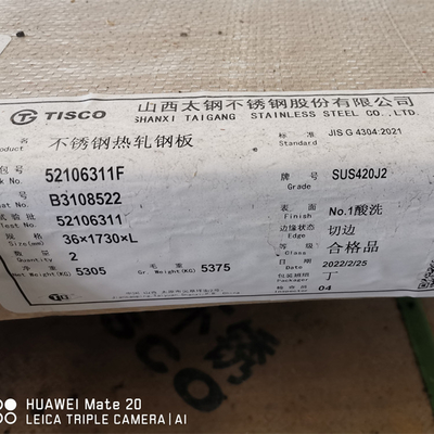 30Cr13/ EN 1.4028 / DIN X30Cr13 / JIS SUS 420J2 Płyty ze stali nierdzewnej do instrumentów chirurgicznych