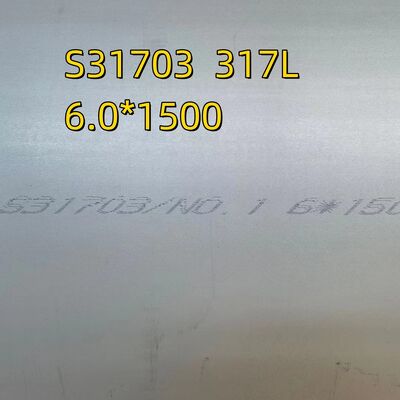 SS317LSPłytka ze stali nierdzewnej 1.4438 X2CrNiMo18-16-4 4*1500*6000mm Płytka 317L walcowana na gorąco